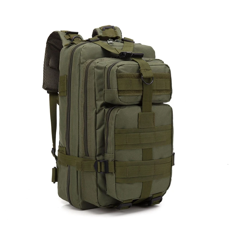 Army green Открытый походный рюкзак военный тактический Molle рюкзак камуфляж большой емкости Кемпинг Альпинизм Охота Дорожная Спортивная Сумка - Цвет: Army green