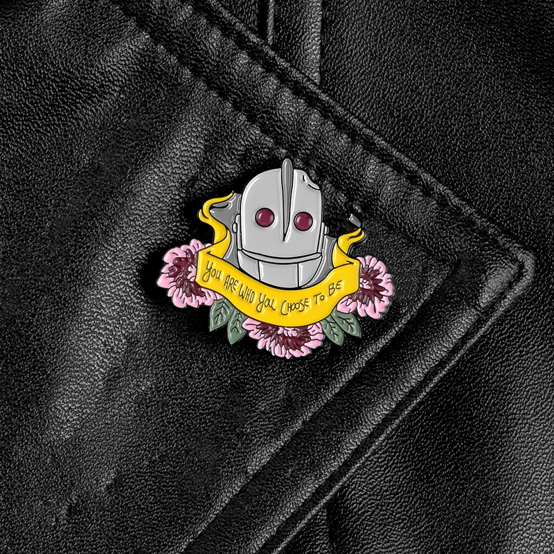 Железная огромная эмалированная Заколка значок которую вы выбираете брошь на