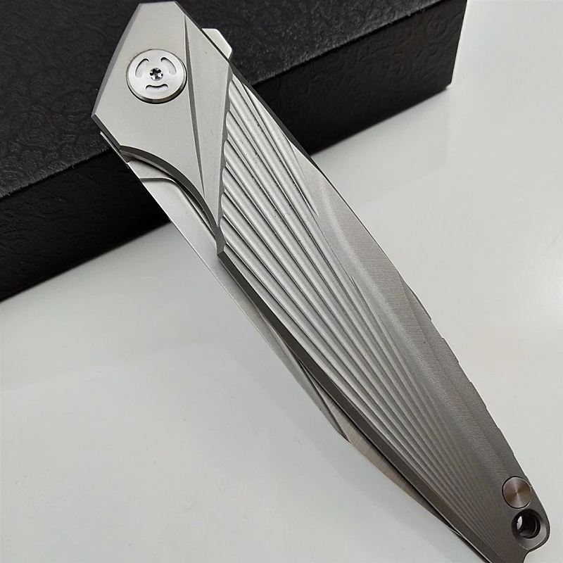 Feiying EDC Складной нож M390 лезвие титановые карманные тактические походные ножи охотничьи Флиппер Ручка выживания Портативные Ручные инструменты