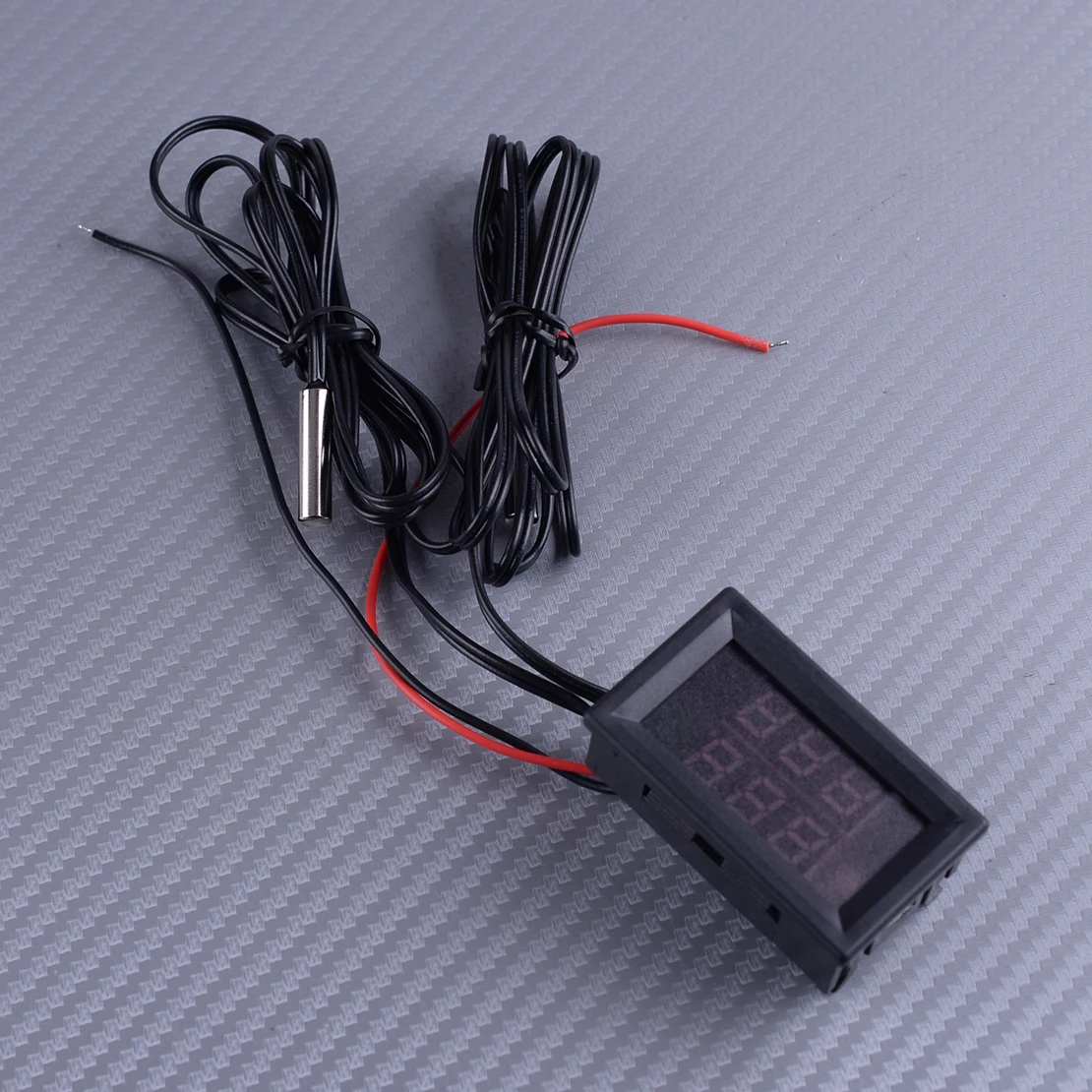 DWCX Универсальный черный 96 см автомобильный двойной цифровой светодиодный