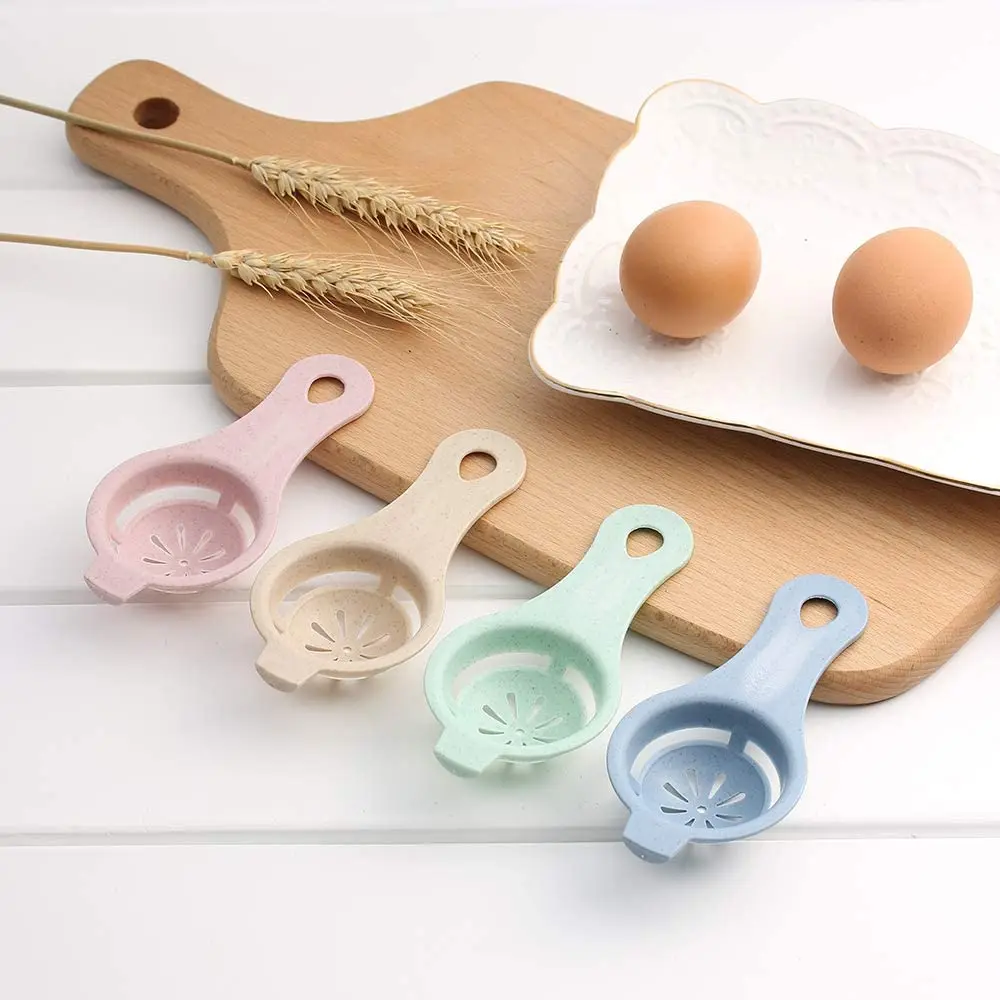 Egg Separator White Yolk Sieving Separates Eggs Wheat Straw Plastic Tools For Kitchen Convenience Dining Cooking Accessories |