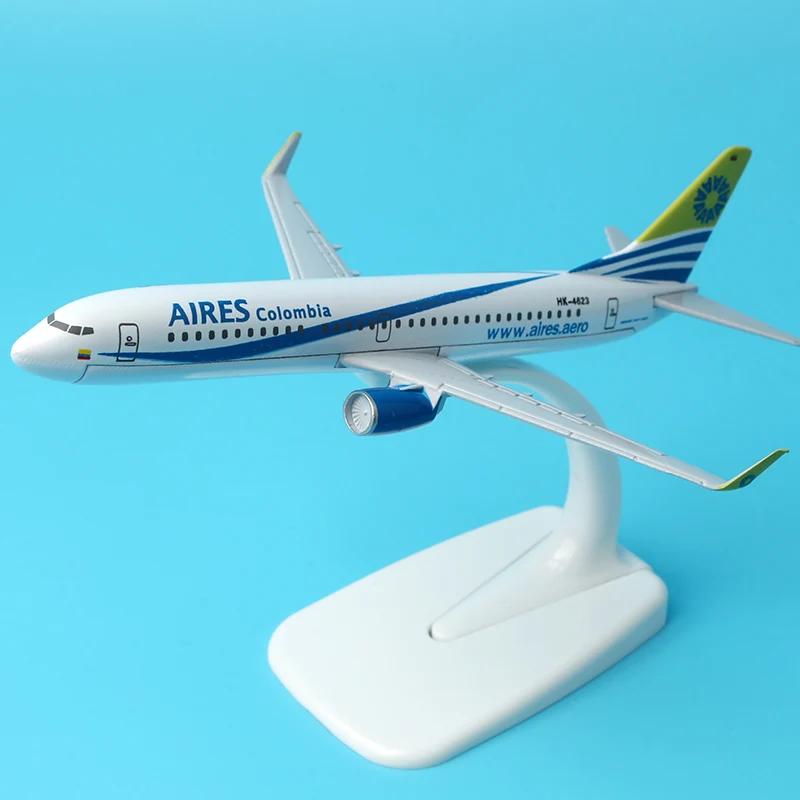 16 см с трёхмерными чертёжами Boeing 737 B737 Колумбия Airline самолет авиационного сплава