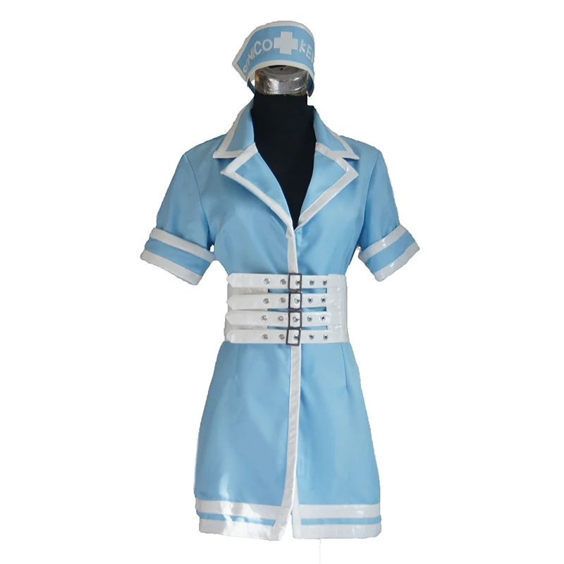 2020 Супер Sonico SONICOMI медсестринская форма косплей костюм наряд Supersonico 60 см Длинные