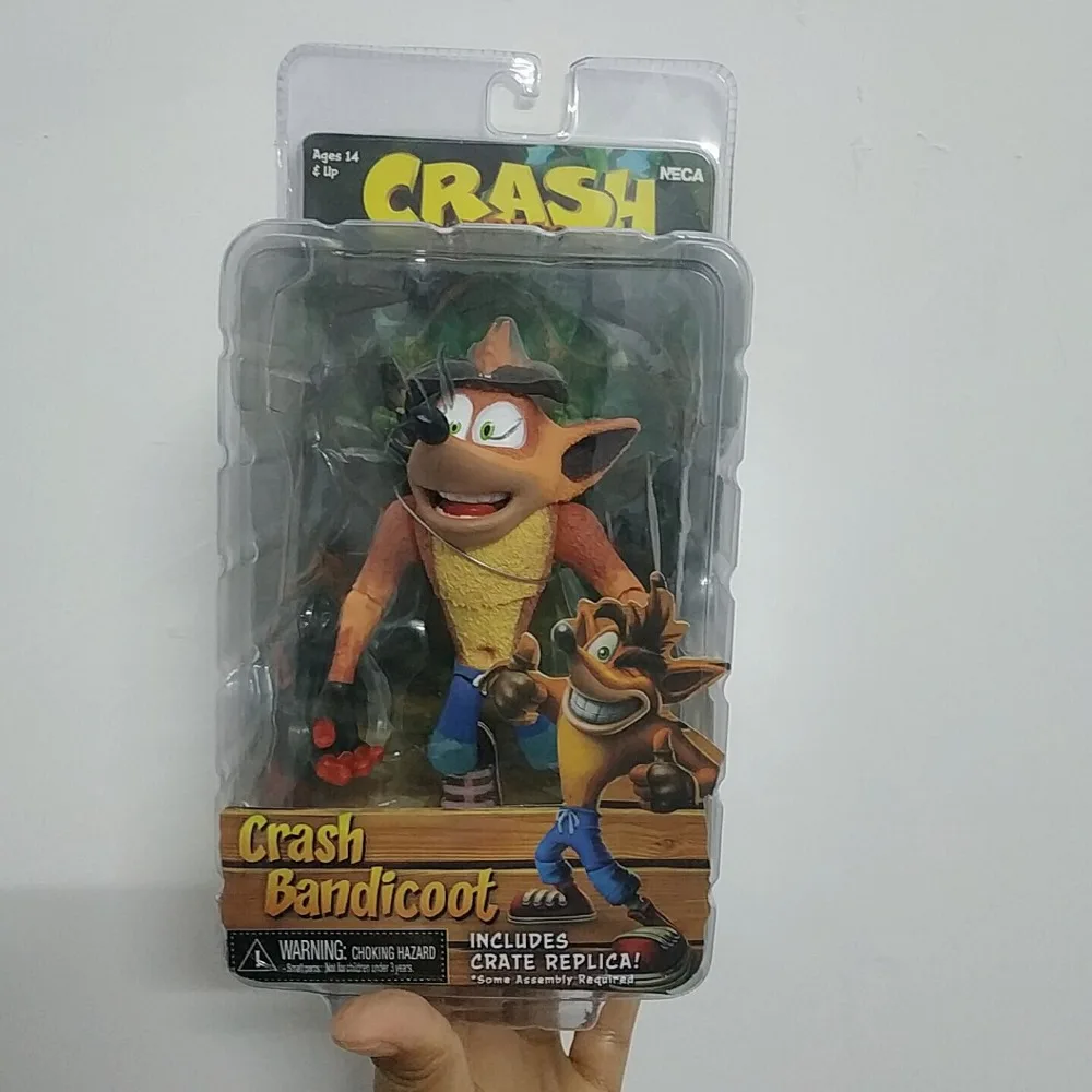 15 см-18 см NECA оригинальная игра Crash Bandicoot серия Aku маска АКУ и бандикут и струйная доска экшн фигурка модель игрушки кукла для подарка