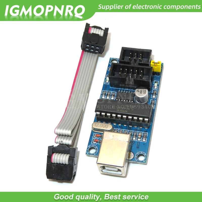 AVR ISP программатор загрузчик USBTiny USBtinyISP для IDE Meag2560 UNO R3 с 10-контактным кабелем для программирования, 1 шт.