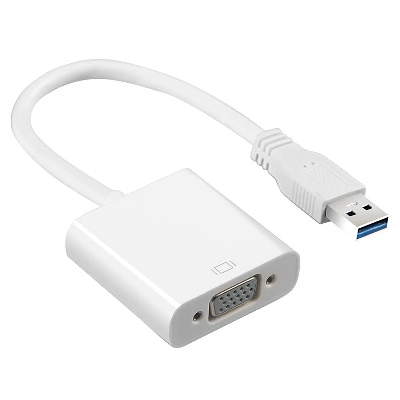 1080P USB3.0 для VGA видео изображения дисплей внешний адаптер без драйвера кабель Windows