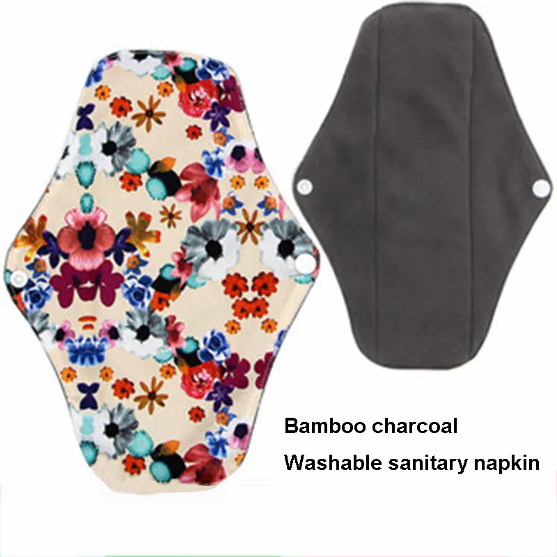Гигиеническая салфетка многоразовая моющаяся Бамбуковая угольная Послеродовая
