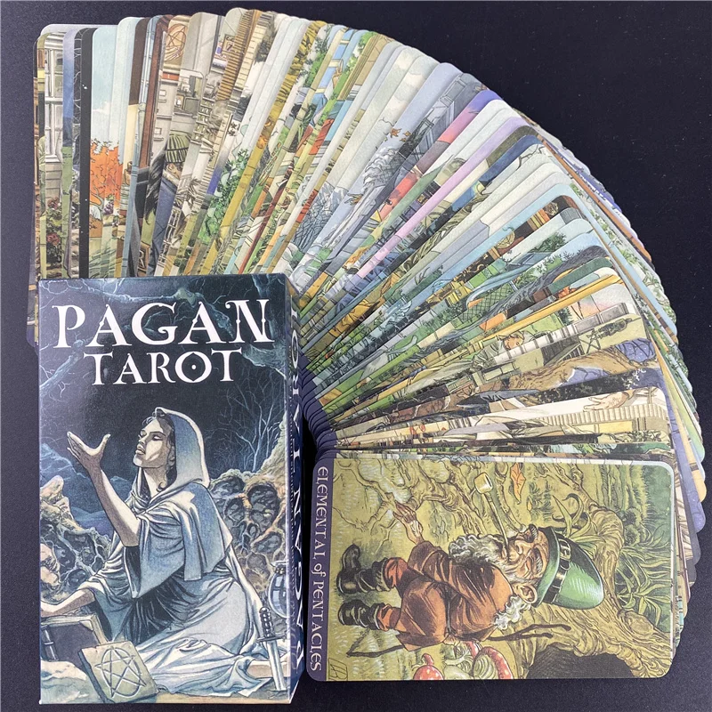 New Pagan Tarot Oracle Cards Guidance Divination Fate Board Game Deck E-Guidebook | Спорт и развлечения