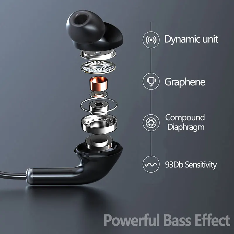 

60 Hours Playback Wireless Headphones Bluetooth Support TF card Sports Earphone High-Performance Waterproof Headset for Running