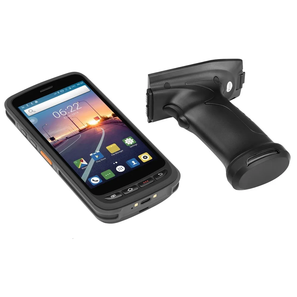 КПК ручной Android POS терминал сканер штрих-кода 2D NFC 4G WiFi считыватель штрих-кодов 8000 мАч батарея Zebra SE4710 сборщик данных