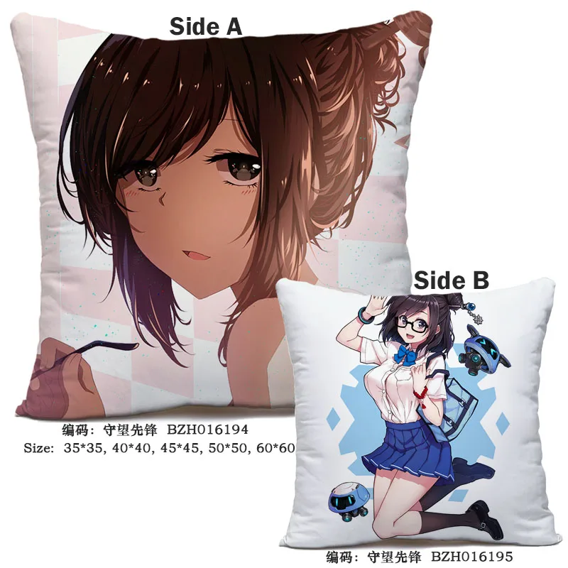 23 45X45 см аниме игра Overwatch наволочка OW dva Mercy Mei Hanzo Genji Reaper Dakimakura Чехол 3D двухсторонний принт наволочка - Цвет: 23