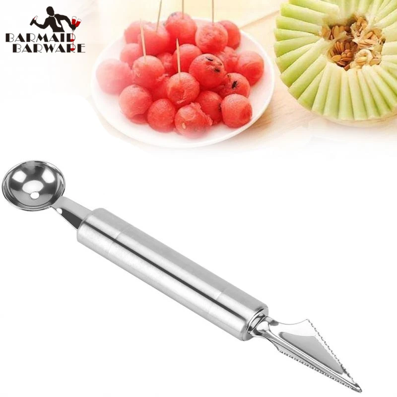 

1pcs Creative Fruit Carving Knife Watermelon Baller Ice Cream Dig Ball Scoop Spoon Baller Diy Assorted Cold Dishes Tool