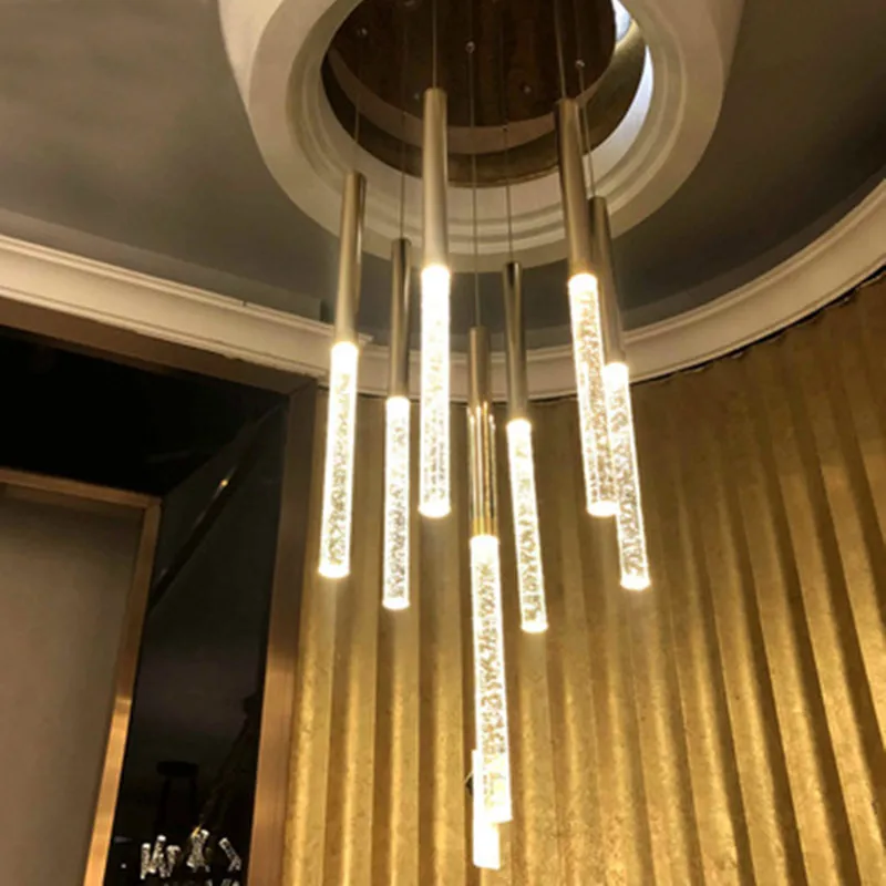 Светодиодный подвесной светильник минималистичный скандинавский длинный в