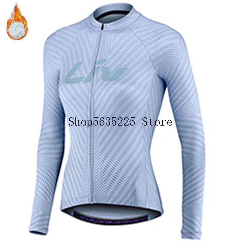 Лив Женские велосипедные куртки для зимы, теплые джерси с термофлисом, одежда для горного велосипеда, Ропа Циклисмо Рейсинг Футболка Свитшот