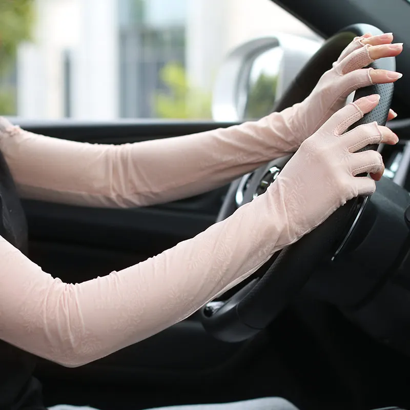 

Перчатки для водителей женские кружевные перчатки с цветочным кружевом солнцезащитные кружевные перчатки для платья Свадебные Вечерние п...