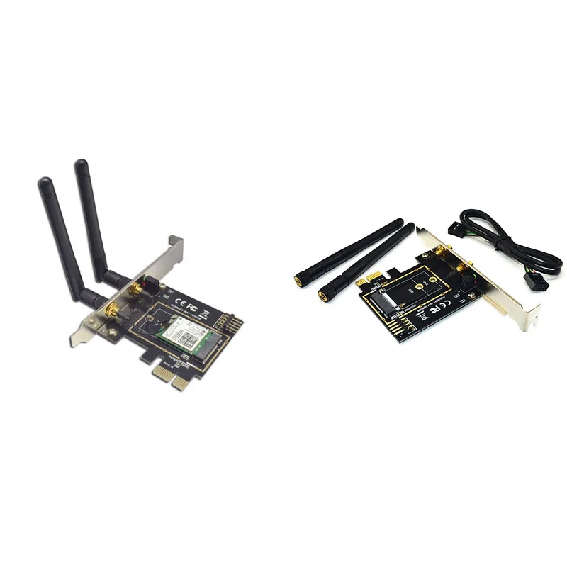 

M.2 Wifi Adapter M2 Ngff Key A-E to Mini Pci Express Wifi Raiser PCI-E 1X NGFF Wireless Support Mini Pcie Network Card