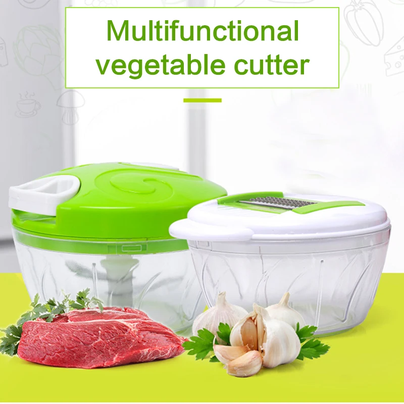 

Manual Vegetable Mincer Stainless Steel Blade Meat Grinder Various Kitchen Shredders Food Training and Processing Accessories