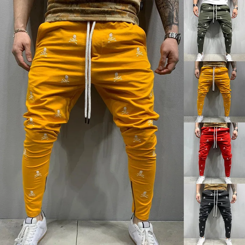

Jodimitty 2021 Autumn Hot Sale 3D Printing Zipper Hip Hop Breathable Men's Pants Sports Trend Casual Slim Jogging Pencil Pants