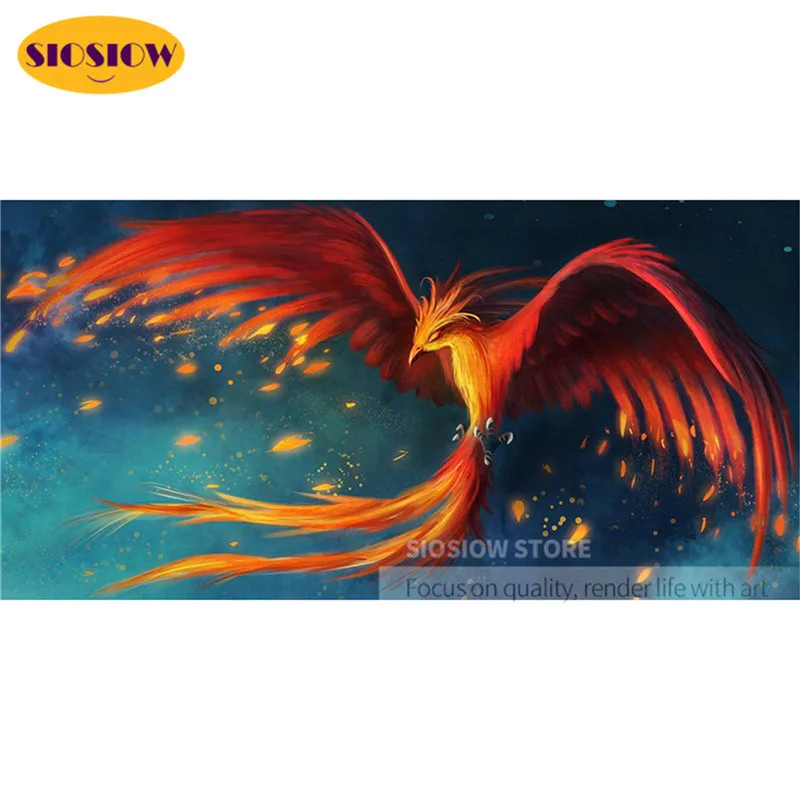 5D алмазная живопись сделай сам Фэнтези Феникс полная выкладка 3D Алмазная вышивка