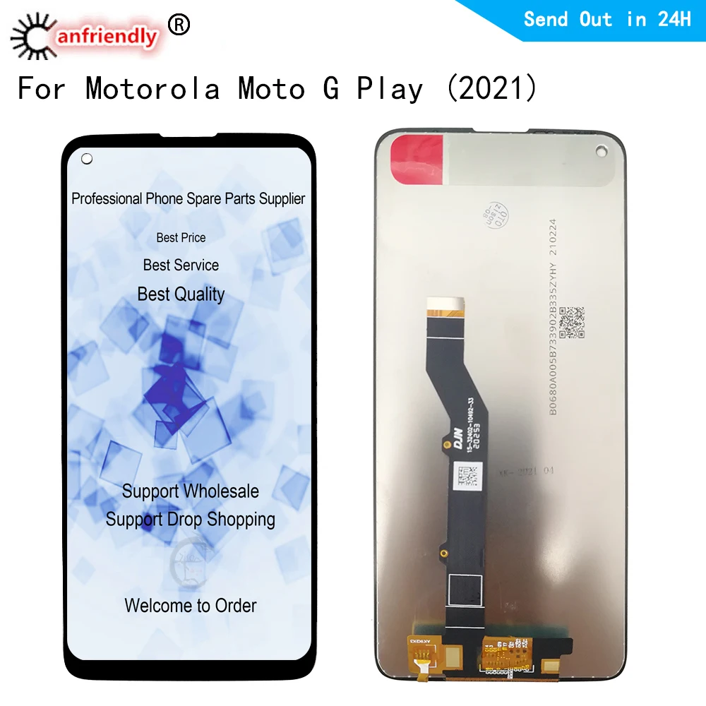 GStylus 6,8 "LCD para Motorola Moto G (2021) XT2115 pantalla LCD Pantalla de Panel t&aacute;ctil Sensor Digitalizador con marco de montaje-0