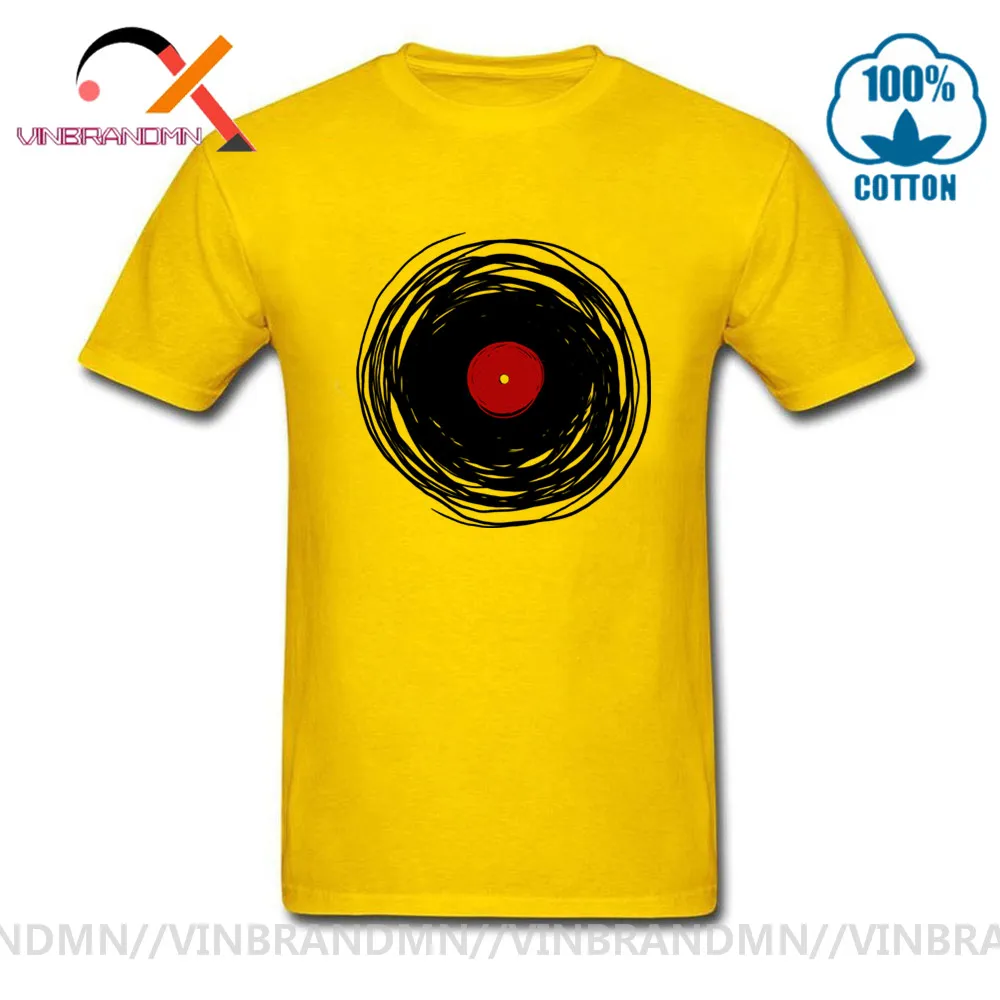 Футболка с уникальным дизайном мужские футболки виниловой пластиной в стиле