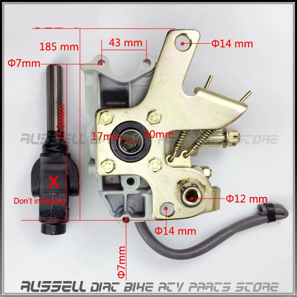 ATV багги UTV коробка заднего хода Assy привод по валу передача чехол для 125cc 150cc 200cc 250cc