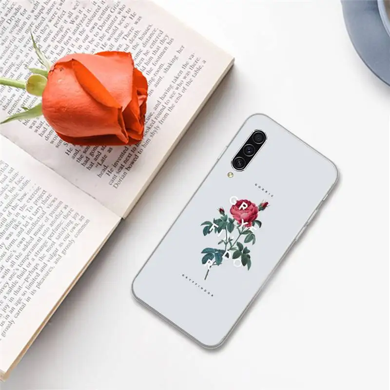 

Love retro Flower pattern Phone Case For Samsung A S M Note 9 10 20 fe 21 71 30 ultra plus 5g 11 31 51 s