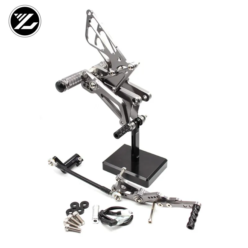 CNC Verstelbare Rearsets Achter набор мотоциклистов подножка Moto Pedaal педаль для triumph DAYTONA 675R 2006- DAYTONA 675 2011-13