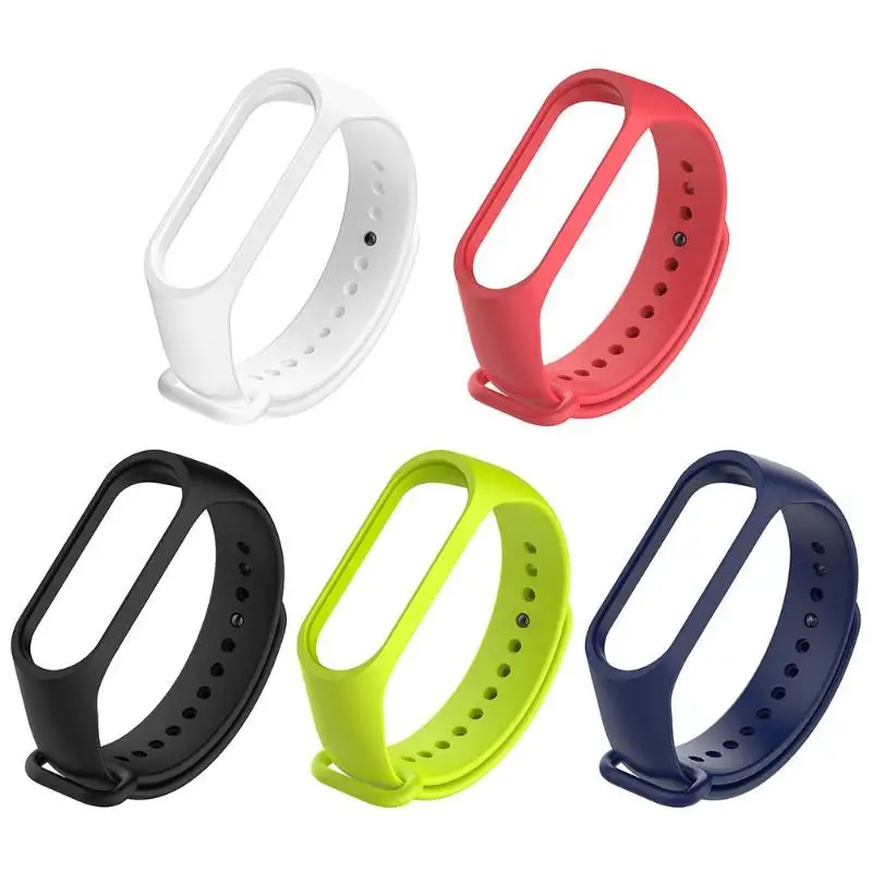 Силиконовый сменный наручный ремень для Mi Band 4 3 ремешок Xiaomi аксессуар Браслет