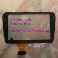 8 0 inch 60 pins touch screen glass digitizer lens for lq080y5dz06 car dvd audio radio multimedia player gps navigation