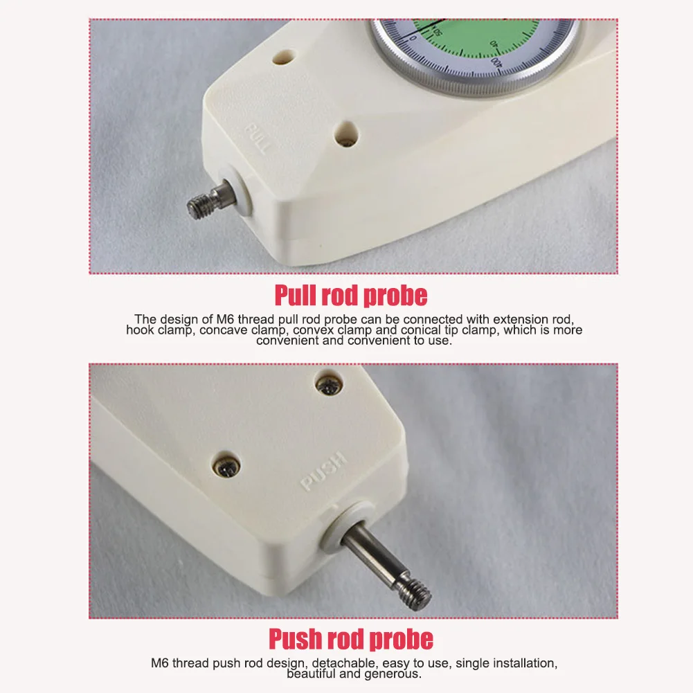 Силовой манометр механический аналоговый толкатель упорный измеритель давления