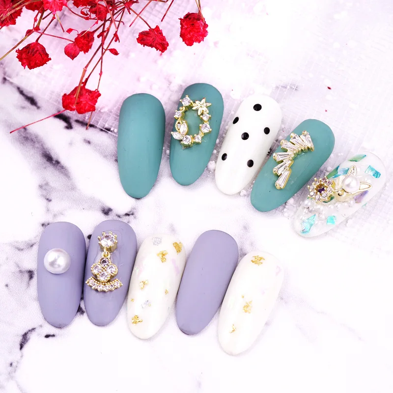 Высококачественная цепочка для ногтей с цирконом и микро-инкрустированным