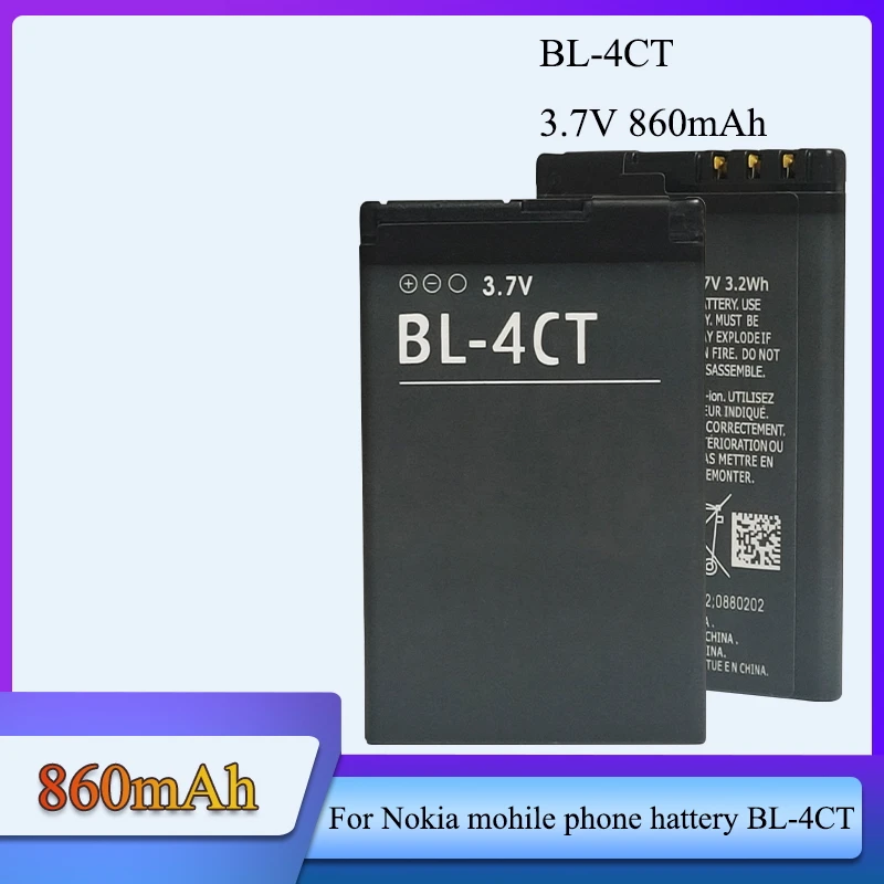 Литий ионный аккумулятор 3 7 в 860 мА/ч фонарь BL4CT BL 4CT для Nokia 7210S 7310C 6700S 7230 X3 2720A 3720 6702S