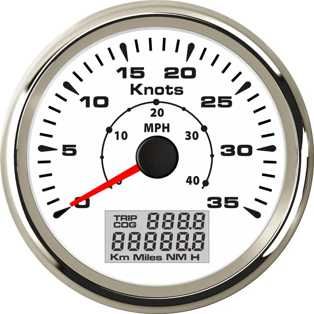 Фирменная Новинка морской 0 35Knots спидометры GPS модификации 85 мм 40MPH скорость Mileometers