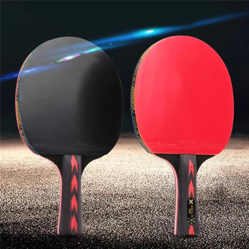2Pcs New Upgraded Carbon Table Tennis Racket Set Super Powerful Ping Pong Bat For Adult Club Training | Спорт и развлечения