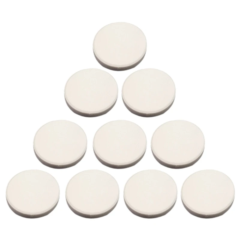 

10 Pack Practical Coral Frag Base Seawater Coral Fragment Round Disks Tiles Support for Coralline Growth Reproduce