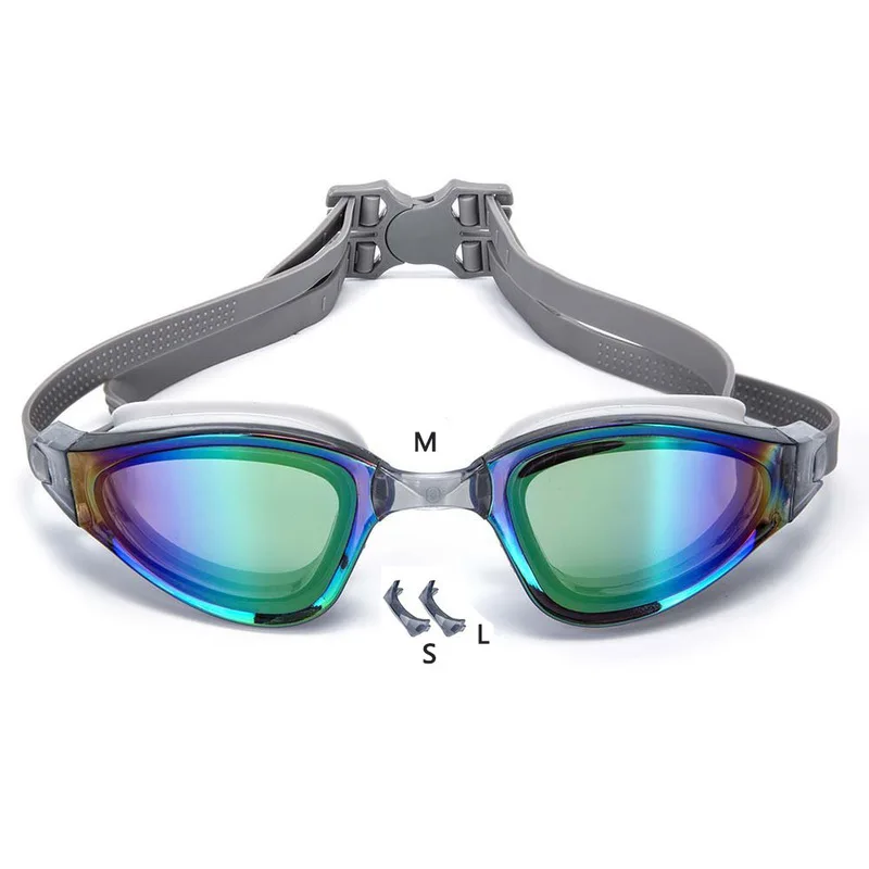 

Swimming Glasses Men's and Women's High-strength Plating Anti-fog UV HD Goggles Waterproof Soft Silicone Swimming Glasses 1800
