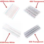 Макетная плата, 10 шт., 400 точек, 830 точек, беспроводная макетная плата, тестовая плата PCB с 400 отверстиями, макетная плата MB102, разработка тестирования сделай сам