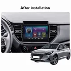 Автомагнитола Carplay, 128 ГГц, Android 11, мультимедийный плеер для Hyundai Solaris 2 II 2020-2021, навигация, стерео, GPS, автомагнитола