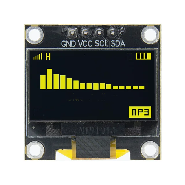 10 шт. 0 96 дюймов IIC Serial Белое золото OLED Дисплей модуль 128X64 I2C SSD1306 12864 плата с