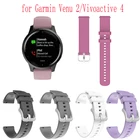 Мягкий силиконовый ремешок, цветной ремешок для часов Garmin Come 2Vivoactive 4, 22 мм, сменный ремешок для наручных часов
