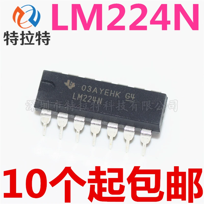 10 шт./лот LM224N DIP14 LM224 операционный усилитель Операционный Quad|Интегральные схемы| |