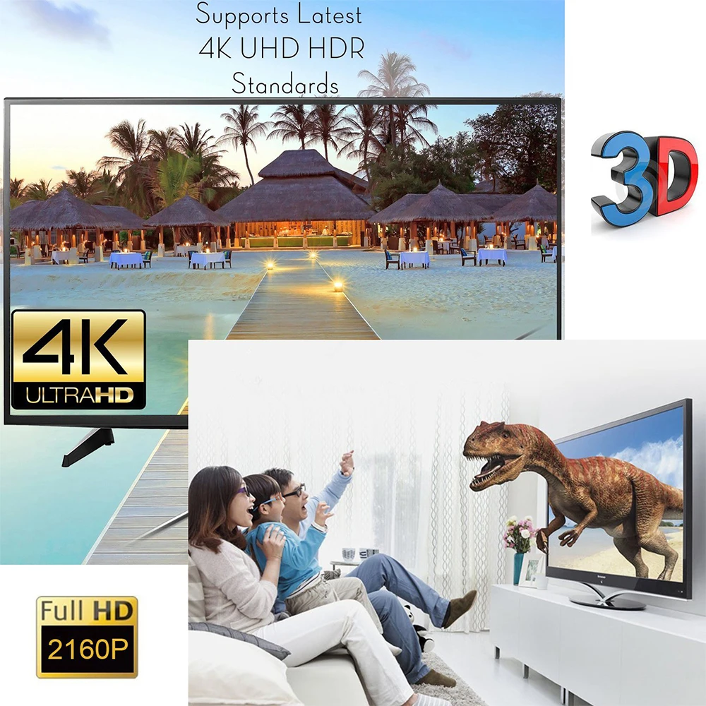 HDMI переключатель UHD 2 0 4K HDR 4x1 адаптера 60 Гц 3D 1080P сплиттер для Xbox TV 1 шт. |