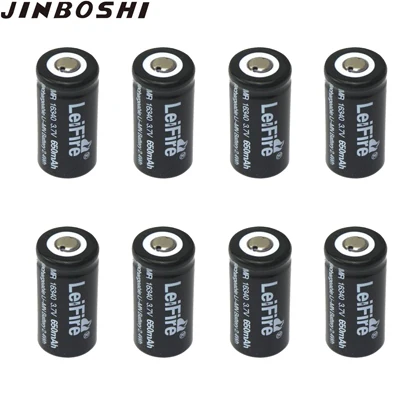 12 шт 3,7 v 650mAh CR123A перезаряжаемая литиевая 16340 батарея+ 1 шт мульти-четыре 18650 14500 16340 AAA зарядное устройство для фонарика - Цвет: 8X Battery