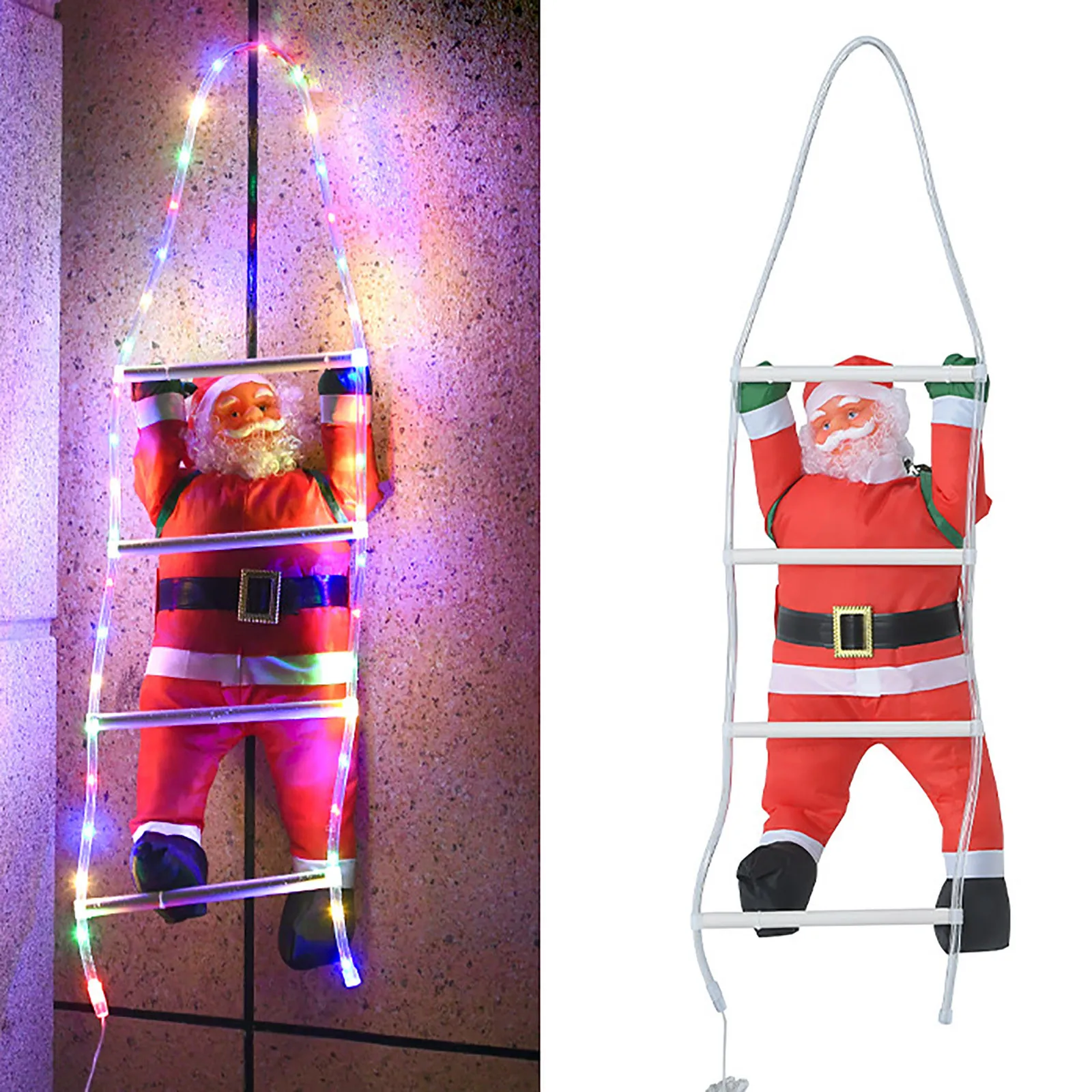 

Рождественская подвеска, Санта-Клаус, подвесная кукла, искусственное скалолазание, Новогоднее украшение для елки, подвесное украшение для ...