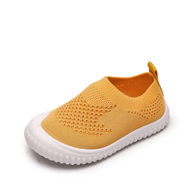 Кроссовки для мальчиков и девочек вязаная спортивная обувь на плоской подошве