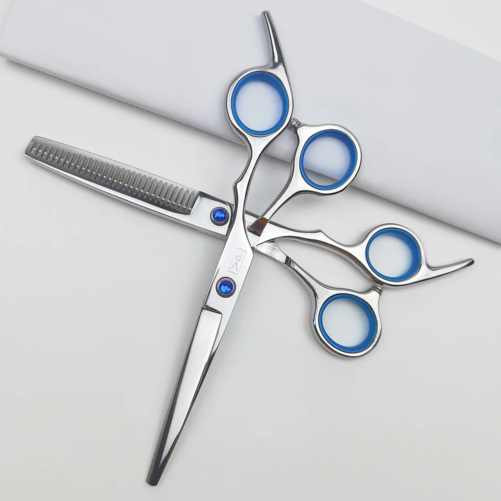 

Professional 440C 6.0 Inch Haircut Thinning Scissor Barber Cut Hair Beauty Set Hairdressing Scissors Salon Barbershop Set