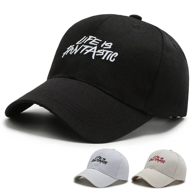 

Кепка мужская с вышивкой, модная брендовая уличная шапка с язычком Ins, с защитой от солнца, модная повседневная бейсболка с надписью, на весн...