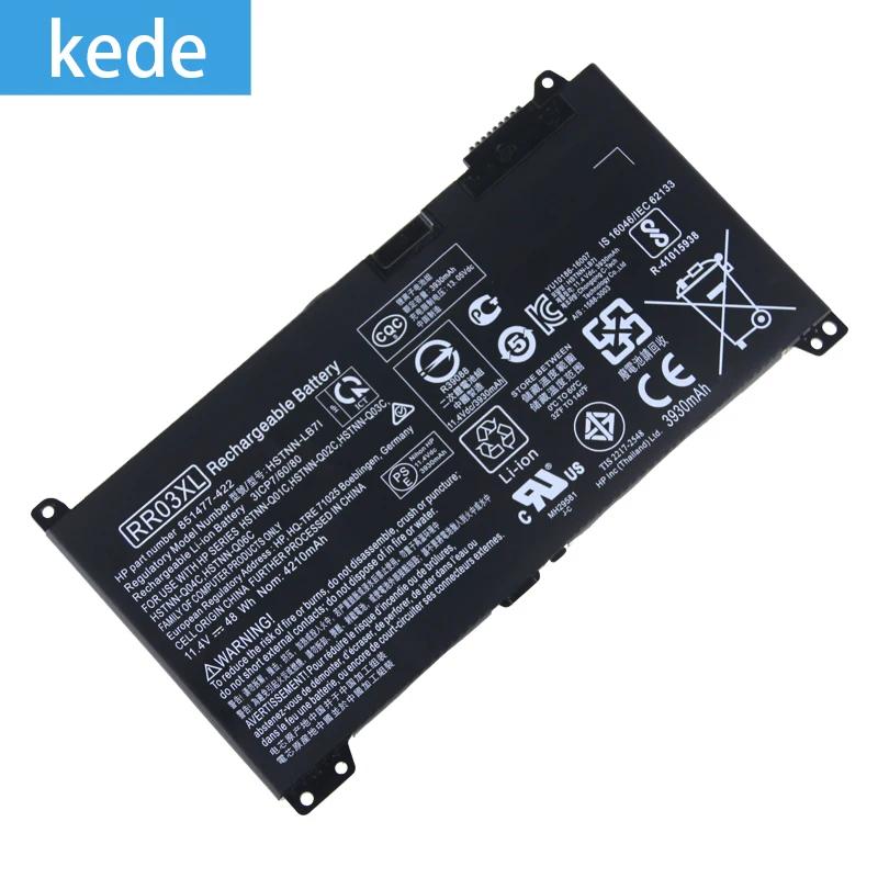 Kede оригинальный ноутбук батарея RR03XL для hp ProBook 430 440 450 455 G4 470 серии HSTNN-PB6W HSTNN-UB7C