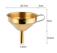 304 stainless steel funnel household small caliber wine funnel pour hopper refueling artifact with filter refueling funnel